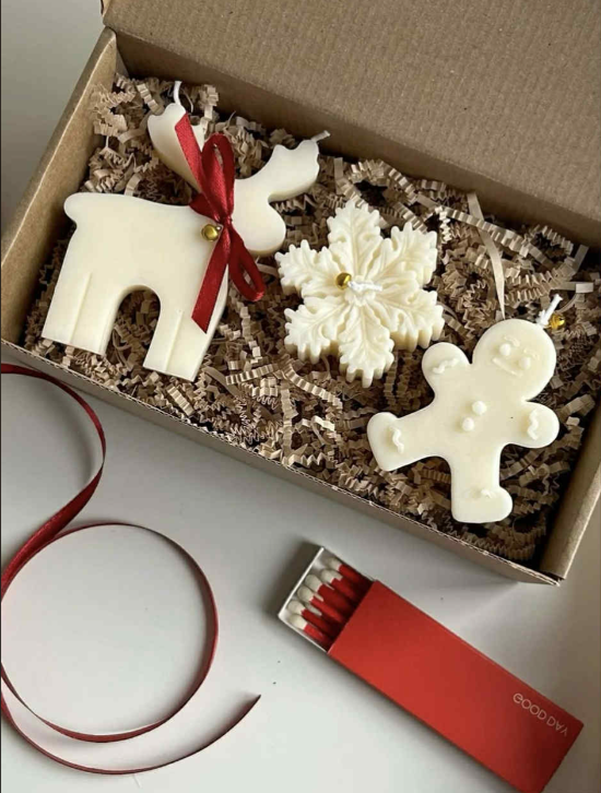 Festive Shape Candle Trio